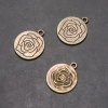 Pendant Findings Rose d2mm L6mm in-d, 4mm packaging 6pcs. (+ -)