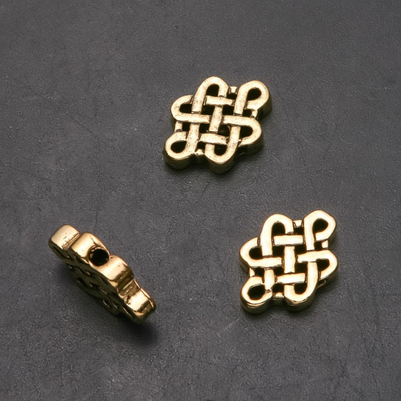 Findings insert 'Ornament', diameter 15×22 mm inner hole 3 mm, packaged 20 g, 4 pcs. (+ -)