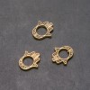 Pendant Findings Palm Pandora, diameter 16mm, diameter 8mm, length 17mm, packaging 20g, 14 pcs (+ -)