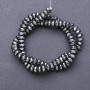 Hematite Beads strand faceted rondelle 8x4mm, 40cm length