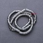 Hematite Beads, Smooth Rondelle Nib, 6×2mm, 40cm strand