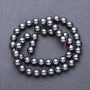 Hematite Beads on Thread, Smooth Bead, 7.5mm Diameter, 40cm Length