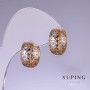 Earrings Xuping Rhodium and 18k Gold Plating 11x7mm