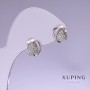 Earrings Xuping 9x10mm Rhodium