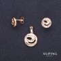 Earrings and Pendant Xuping 13×15mm 12mm gold plated 18k