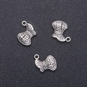 Pendant hardware 'Small Pouch', diameter 14mm, length 15mm, packaging 20, 8g, 11 pcs. (+ -)