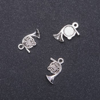 Pendant Hardware Trumpet Pipe, diameter 16mm, length 12mm, packaging 20g, 26 pcs (+ -)