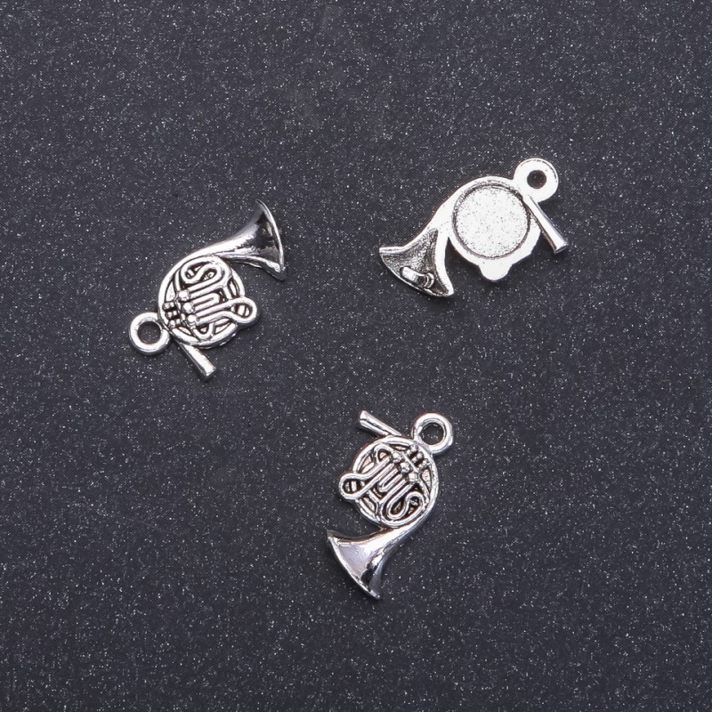 Pendant Hardware Trumpet Pipe, diameter 16mm, length 12mm, packaging 20g, 26 pcs (+ -)