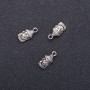 Pendant Buddha Findings, diameter 7mm, length 16m in-, diameter 1.8mm packaging 20g 15pcs (+ -)