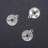 Pendant Coin with Dragon, 15mm diameter, length 19mm in-, packaging 20g 17 pcs (+ -)