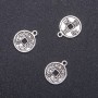Pendant Coin with Dragon, 15mm diameter, length 19mm in-, packaging 20g 17 pcs (+ -)