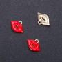Pendant Findings 'Kiss' – diameter 18mm, length 13mm, inner diameter 1.9mm, packaging 10 pcs (+/-)