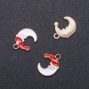 Findings pendant "Winter Moon" diameter 8mm, length 0m in-d, 3mm packaging 8 pcs (+ -)