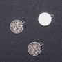 Pendant 'Forever', diameter 14mm, length 18mm inc. diameter 1.8mm packaging 20g. 18pcs. (+ -)