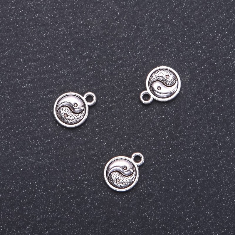 Pendant Findings INYAN, diameter 10mm, length 13mm in-, diameter 1.9mm packaging 20g. 30 pcs. (+ -)