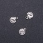 Pendant Findings INYAN, diameter 10mm, length 13mm in-, diameter 1.9mm packaging 20g. 30 pcs. (+ -)
