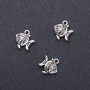 Hanging Finding 'Fish' pendant, Ø14mm, length 15m in-dmm packaging 20g. 11pcs. (+ -)