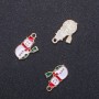 Pendant Finding Snowman "gold", 12mm diameter L1m in-dmm packaging 6 pcs. (+ -)