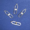 Pendant Findings in Light Gold, Ø 8mm, length 30m in-, diameter 1.75mm, packaging 20g, 8pcs (+ -)