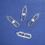 Pendant Findings in Light Gold, Ø 8mm, length 30m in-, diameter 1.75mm, packaging 20g, 8pcs (+ -)