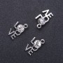 Pendant LOVE, diameter 12mm, L2m included, 3mm packaging 8 pcs. (+ -)