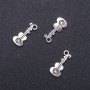Hanging findings Guitar pendant, 9mm diameter, 1m length in-dmm packaging 20g 16 pcs (+ -)