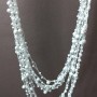 ( 140cm ) Spiderweb Necklace with Round Pendants in White