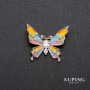 Xuping Brooch Butterfly Multi-colour Enamel Gold Plated 18k 29x27mm