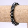 Hematite Flat Rondelle Disc Bracelet, 10x3.5mm beads, diameter 10×3, 5mm, length 18cm, elastic