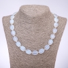 Moonstone Necklace Oval, 13×18mm, 45cm length