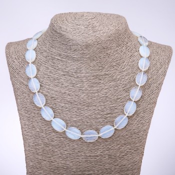 Moonstone Necklace Oval, 13×18mm, 45cm length