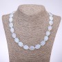Moonstone Necklace Oval, 13×18mm, 45cm length