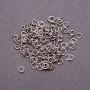 Connecting rings, 4 mm diameter, grey metal, pack 25 g