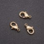 Price per Pack /10pcs. Clasp 12x6mm Metal Colour "Light Bronze"