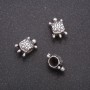 Bead finding insert 'Turtle' bead, diameter 12×8mm, inner diameter 5mm, pack 20 g ± 21 pcs