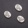 Bead Inlay Fitting "Rose", diameter 10×13mm, hole 1.3mm, packaging 20g 12pcs