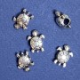 Pendant bead insert Turtle, diameter 16×13mm, hole 4.7mm, packaging 7mm 20g 7 pcs