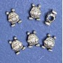 Findings Bead Frog 10x14mm, diameter 5mm, pack 20g +/- 8pcs