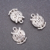 Pendant Hardware Owl, diameter 18x13mm, diameter in-1, 7mm packaging 20g ± 9pcs
