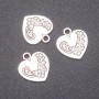 Pendant Finding Heart, diameter 14×16mm, inner diameter 1, 8mm packaged 20g ± 11pcs