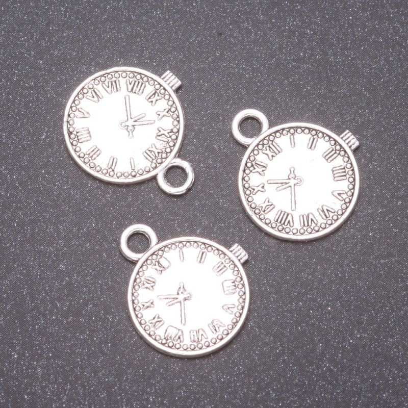 Pendant finding Watches, diameter 15×9mm, inner diameter 5mm, packaged 20g, ±17 pcs