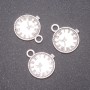 Pendant finding Watches, diameter 15×9mm, inner diameter 5mm, packaged 20g, ±17 pcs