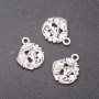 Fish Pendant Findings, diameter 14×17mm, overall 17mm packaging 20g ± 12 pcs
