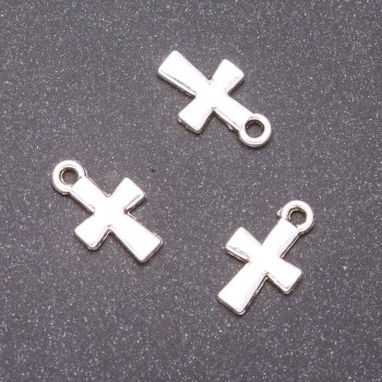 Cross Pendant Findings, 14×9mm, hole diameter 1.5mm, packaging 20g ± 41 pcs