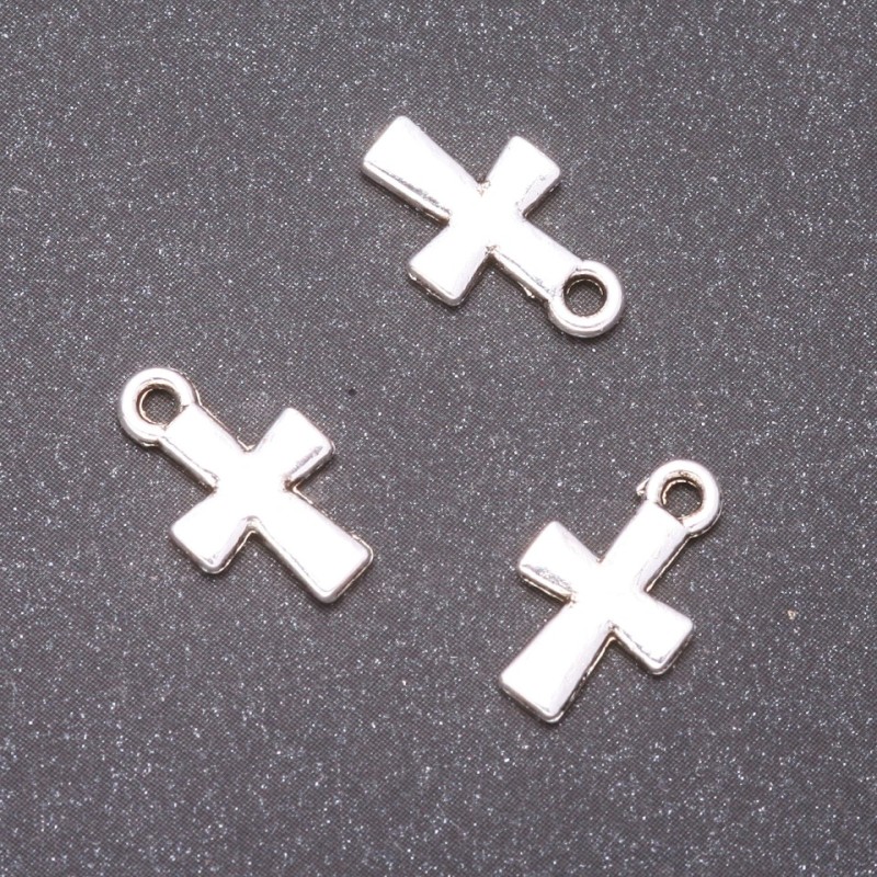 Cross Pendant Findings, 14×9mm, hole diameter 1.5mm, packaging 20g ± 41 pcs
