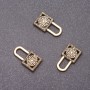 Pendant Fitting Bronze Lock, 16x9mm, packaging 20g +/- 21 pcs