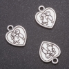Pendant, Heart Shape, diameter 16×13mm, packaging diameter in mm, 20g ± 17 pcs