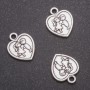 Pendant, Heart Shape, diameter 16×13mm, packaging diameter in mm, 20g ± 17 pcs