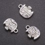 Fish Charm Pendant, diameter 17x13mm, packaging diameter in mm 20g +/- 8pcs