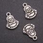 Pendant Fittings Buddha, diameter 14×19mm, diameter inmm pack 20g ± 9 pcs